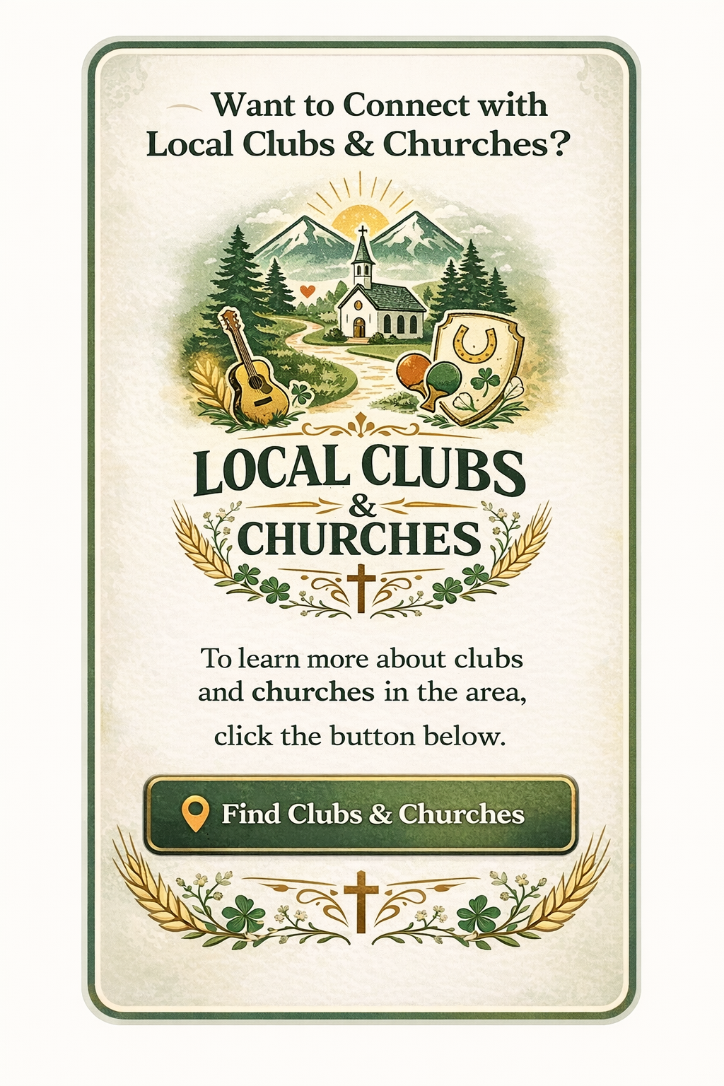 Find Local Clubs and Churches